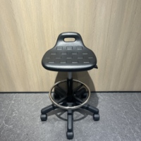Tabourets de travail pragmatiques en cuir PU avec support lombaire, chaise pivotante réglable en hauteur pour bureau caissier magasin Studio réception
