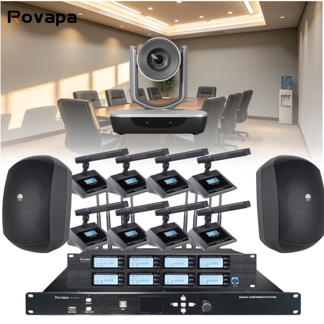 Conference Voting System Wireless Conference Screen for Meeting Room Conference Mic Camera Tracking Professional Meeting