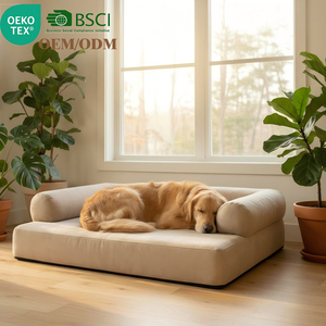 Direct usine : Lit orthopédique moderne et imperméable pour chien, canapé pour animaux de compagnie en mousse haute densité, housse amovible et lavable, fournitures pour animaux de compagnie OEM/ODM - Product Image 1