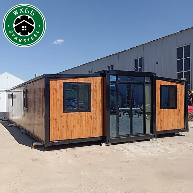 New Design Prefab Villa Luxury Tiny Homes 2 Bedrooms Luxury Expandable Container House 40ft Living Portable House Container
