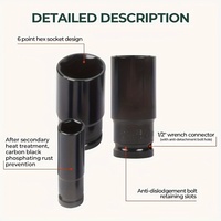 Jeu de douilles de 20 pièces (8-32 mm) avec embout de 1/2 pouce pour l'entretien automobile, les réparations, les projets de bricolage et les outils de quincaillerie domestique