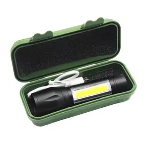Portable Rechargeable Zoom LED XPE Flash Light Torch Lantern 3 Lighting Modes Camping Light Mini Led Flashlight