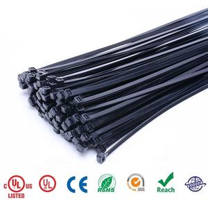 HOOYU批发UL批准的4.8x 300毫米5 * 300毫米尼龙扎带PA66塑料拉链带12英寸防紫外线电缆夹 - Product Image 2