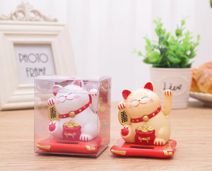 2025 Promotionele Dansende Gelukskat Op Zonne-Energie Schattige Plastic Ambachten Voor Auto-Interieur Op Zonne-Energie Dansende Gelukskat - Product Image 5