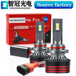 M8 Pro 자동차 LED 헤드라이트 H7 <span class=keywords><strong>H4</strong></span> H11 H1 9005 9006 고출력 단일 구리 튜브 헤드라이트 6000K/4300K/3000K - Product Image 1