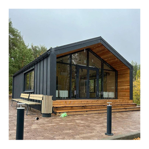 Petite maison modulaire préfabriquée polygone <span class=keywords><strong>en</strong></span> <span class=keywords><strong>bois</strong></span> à structure <span class=keywords><strong>en</strong></span> acier de luxe personnalisable pour salle de bain, supermarché pour hôtel de villégiature - Product Image 2