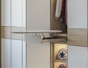 عربة أفق ألمانية على الطراز الحديث ، مع طاولة زينة بسيطة ولوح كي قابل للتعديل - Product Image 5