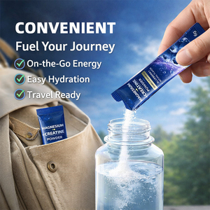 <span class=keywords><strong>Magnesio</strong></span> + Creatina en Polvo, Fórmula Avanzada, Sabor Arándano, Recuperación Muscular, Relajación, Apoyo al Sueño, Suplemento de Electrolitos - Product Image 3