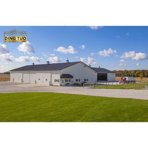 Bâtiment à structure métallique, hangar à chevaux en acier, porcherie préfabriquée, entrepôt à ossature métallique, manège pour chevaux, bâtiment d'élevage caprin - Product Image 6