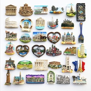 Modernos imanes de nevera de resina epoxi 3D, imanes magnéticos fuertes con diseños personalizados de países, imanes promocionales para nevera, recuerdo, pedido al por mayor - Product Image 2