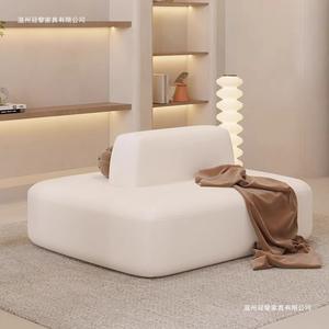 Sofá en forma de T de doble cara, sofá de hotel de espuma de alta densidad para espacios pequeños y áreas creativas - Product Image 1