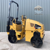 Compacteur de sol original CB14 Cat d'occasion Mini rouleau compresseur vibrant à double tambour