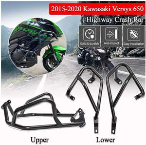 Верхняя Нижняя панель для мотоцикла XXUN, защитная рама для двигателя, защита от падения, бампер для <span class=keywords><strong>Kawasaki</strong></span> <span class=keywords><strong>Versys</strong></span> <span class=keywords><strong>KLE</strong></span> <span class=keywords><strong>650</strong></span> 2015-2021 - Product Image 5