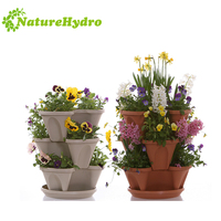 Pots de fleurs suspendus empilables NatureHydro - Auto-arrosants, écologiques, durables, légers, design moderne pour jardin et bureau