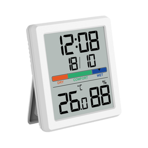 Termohigrómetro digital portátil Medidor de temperatura y humedad interior Alta precisión con cualquier construcción de plástico de color - Product Image 1