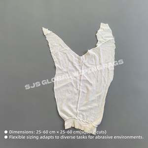 Trapos de Limpieza Industriales de Grado A+, Trapos de Algodón Blanco Absorbentes, Trapos de Tela de Felpa Reciclada Blanca - Product Image 3
