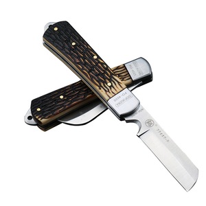 Couteau d'électricien Junxia en acier inoxydable, lame pied-de-mouton de 75 mm, dénudeur de câbles industriel FO-4021 - Product Image 3