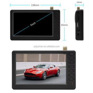 Mini TV portátil de 5 pulgadas ATSC, compatible con USB Digital para acampar, equipado con decodificador de segmento completo, TV de bolsillo con batería - Product Image 5