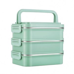 304 Stainless Steel <b>Insulated</b> <b>Lunch</b> <b>Box</b> OEM ODM Student Multi-Layer Bento <b>Box</b> Adult Portable Compartment Heatable - Product Image 1