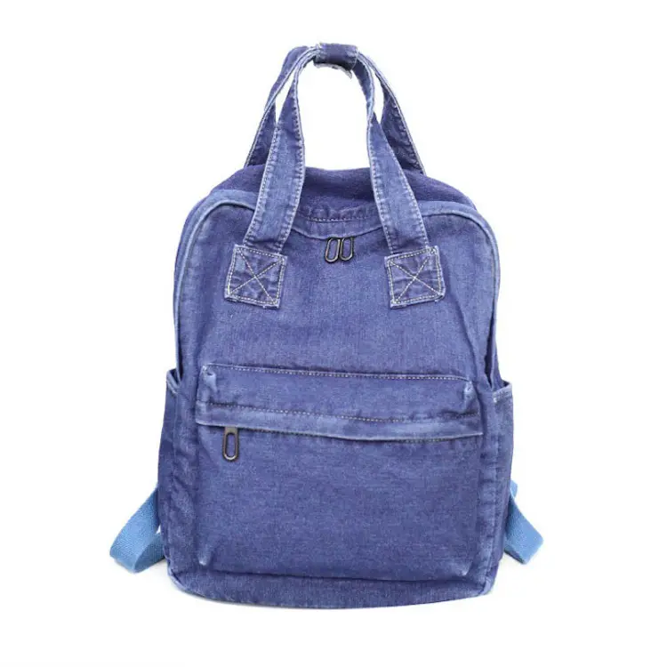 Mädchen Vintage Denim Schul rucksack Jeans Rucksack Teenager Casual Bags Schult asche