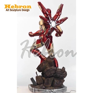 Scultura in Resina FRP di Iron Man Marvel per Decorazione Ingresso Cinema all'Aperto, <span class=keywords><strong>Personaggi</strong></span> degli Avengers - Product Image 6