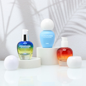 Bán buôn 30ml Gradient màu nền tảng chai thủy tinh với dropper mỹ phẩm chăm sóc da bao bì container Lotion chai - Product Image 2