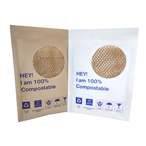 Gran oferta, cojín de panal corrugado personalizado, envío de papel, bolsas de correo acolchadas, burbuja Kraft compostable ecológica - Product Image 5