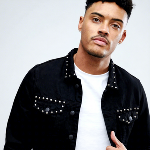 Vestes de camionneur pour hommes en denim classique respirant sur mesure OEM, grandes tailles, avec boutons - Product Image 1