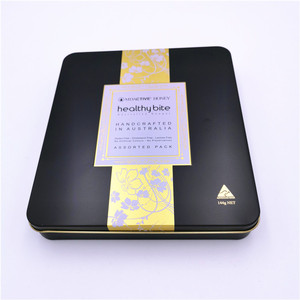 Hinged Tin Box Metal Tin Box Hinged Tin Box Custom Square Metal Chocolate Each Tin Box In A Poly Bag Proper Quantity Into An Exporter Carton. Tinplate