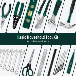Ensemble d'outils manuels pour la maison Pro Tool de 379 pièces, en acier à haute teneur en carbone, kit de réparation pour la maison et l'automobile avec boîte de rangement - Product Image 2
