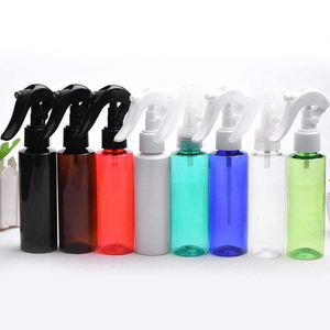 Cylinder Shape PET <b>Plastic</b> <b>Spray</b> <b>Bottle</b> with Pump Sprayer 120ml Amber Color for Personal Care Use - Product Image 2