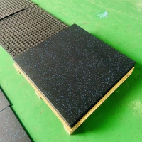 Direkter Hersteller Wasserdichte Garagenbodenfliesen Anti-Vibrations-Fitnessbodenbelag Gummifliesen Rutschfeste Fitness-Gummimatte