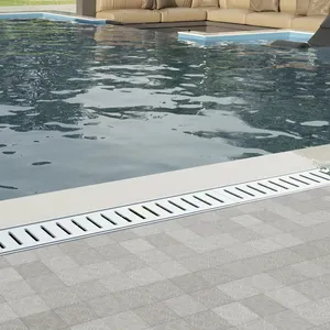 Einfache Reinigung und Wartung SUS 304 Schwimmbad-Abflusskanal Pool-Abflusssystem Grabenabfluss