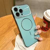 Objectif d'appareil photo grand angle à mise au point automatique pour iPhone 17 18 Pro, coque magnétique en verre pour iPhone 13 14 15 16