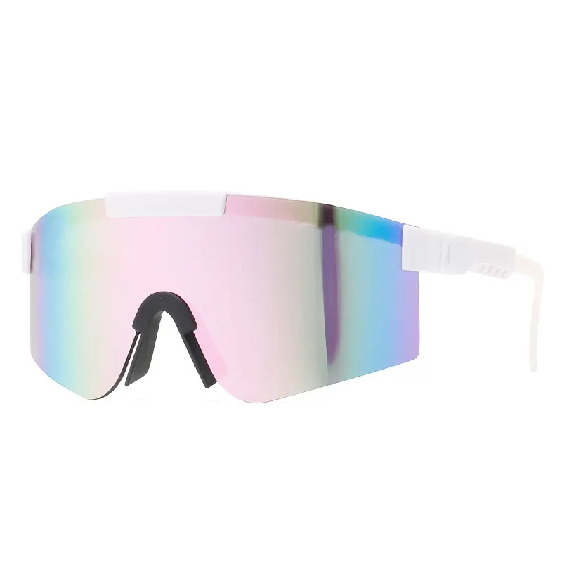 2022 new sporty bicycle glasses cycling safety Europe and America one piece big frame colorful sunglasses