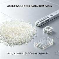 AOSILE W5G-3 SEBS greflé à l'époxy, Agent réactif pour mélanges PP/PET, Liaison Nylon & PC, Compatibilisant réactif pour extrusion