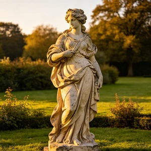 Grande Sculpture Personnalisée en Marbre pour Église, Extérieur et Intérieur, Thème Déesse des Quatre Saisons et Père Saint, pour Jardin, Villa, Décoration Européenne - Product Image 3