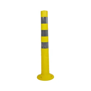 Rouge/jaune 0.8kg sécurité routière 750mm hauteur TPU avertissement poste délinéateur borne