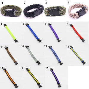 Braccialetti da campeggio per escursioni all'aperto 550 bracciale in plastica Paracord - Product Image 6