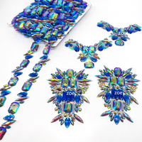 Appliques en strass pour décorations de cadre métallique de carnaval