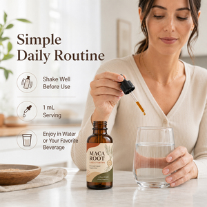 Gotas Líquidas de Extracto Herbal de Raíz de Maca para Uso Oral en Adultos - Apoyo para la Resistencia y la Energía - Product Image 4