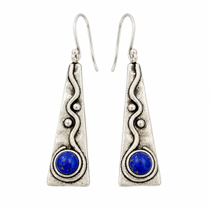 Orecchini pendenti curvi rossi da donna, stile vintage, per uso quotidiano, accessori per le orecchie - Product Image 1