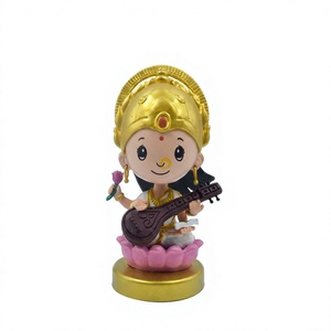 Bobblehead saraswati-น่ารักและขี้เล่นการออกแบบทางศาสนาสำหรับแผงหน้าปัดรถยนต์สำนักงานของตกแต่งบ้านและของขวัญปีใหม่ - Product Image 1