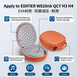 EDIFIER W820nb <span class=keywords><strong>QCY</strong></span> H3 H4 Kabellose & Kabelgebundene Umweltfreundliche Wasserdichte Sturzsichere Tragbare Schwarze Kopfhörer-Aufbewahrungstasche - Product Image 3
