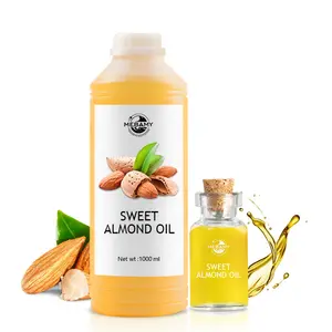 自有品牌100% 纯保湿甜杏仁油，健康护肤，滋养和恢复任何皮肤类型