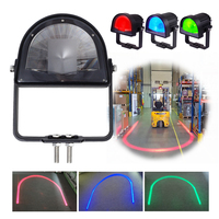 Lámpara de Seguridad LED para Montacargas, Haz en Forma de U, Luces de Punto Azul, Verde y Rojo