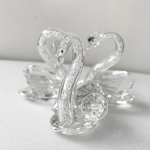 Đẹp pha lê thiên nga thủy tinh Quà tặng đám cưới giveaway màu sắc rõ ràng với Kim Cương Trang trí nội thất giá rẻ hàng thủ công - Product Image 2