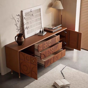 Hot Bán Rắn Gỗ Tủ Tủ Lưu Trữ Phẳng Nhà Hàng Tự Chọn Salon Ngăn Kéo Tủ Cho Nhà Ăn Đồ Nội Thất Phòng Khách - Product Image 4