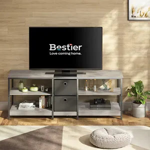 BESTIER Modern Style Antike TV-Displayst änder Tisch mit Lager regal TV-Schrank Holz konsole Wohn möbel Wohnzimmer