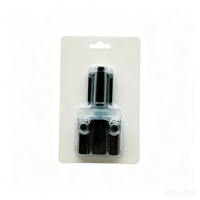 Ensemble complet de poignées à charnières pivotantes noires avec loquet magnétique tactile à ouverture par poussée pour porte simple en verre, en plastique OEM, pour appartement contemporain